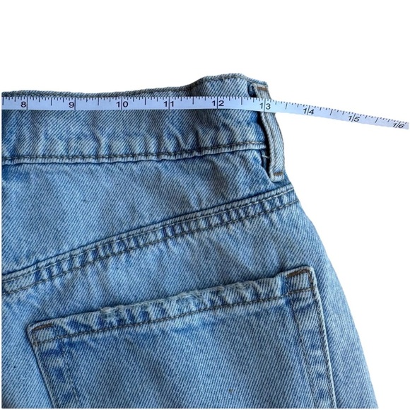 Women’s Garage Classic Light wash Distressed Denim Short Mini Skirt, Size XS Y2K - Picture 6 of 7